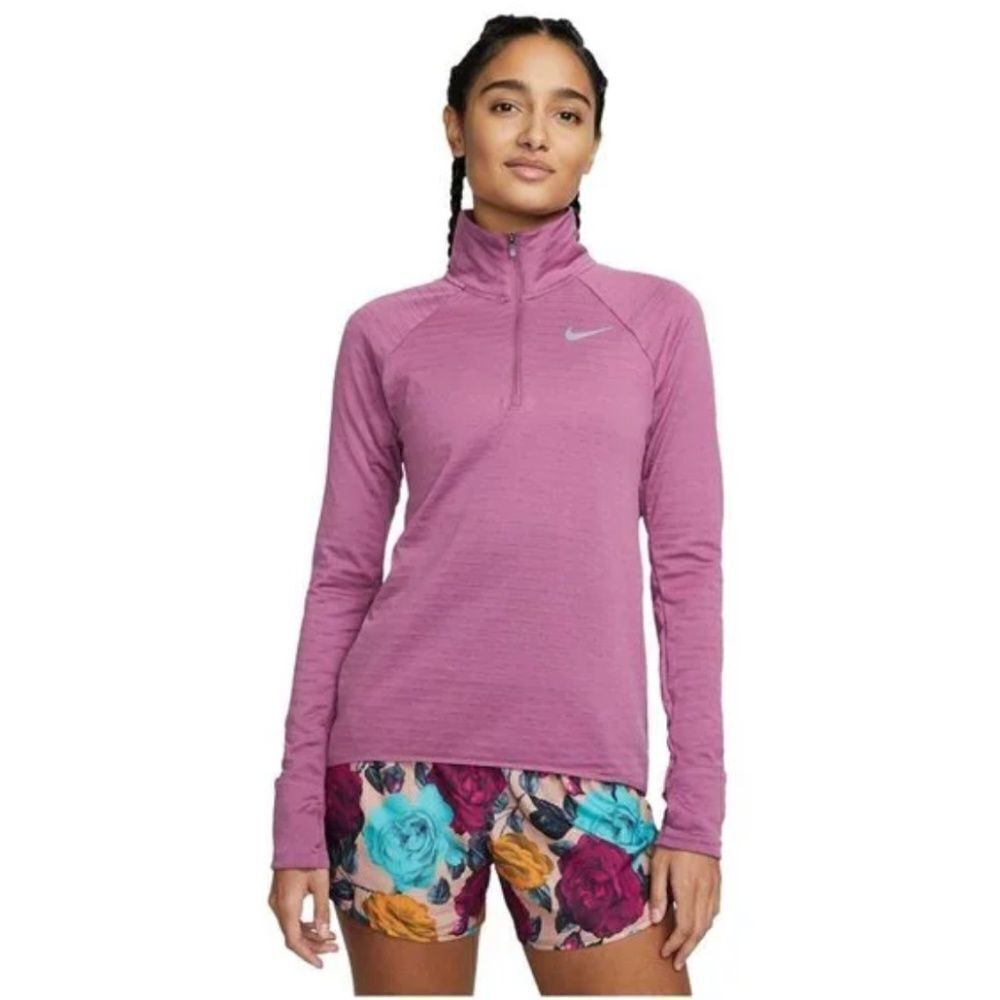 Nike Therma-Fit Element Long Sleeve Athletic Shirt in Purple Size Small Running